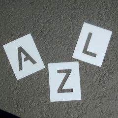 72 and 96 Letter Stencil