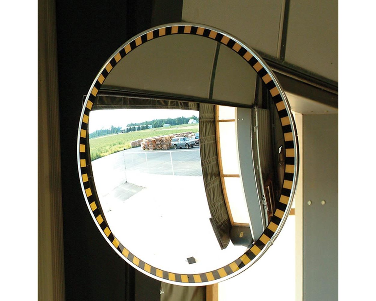 18-Inch Indoor Safety Border Convex Mirror - ParkingZone