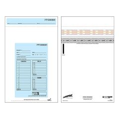 KeepSafe Clear Cash Control Bag 8 in W x 10 in H with 3 inch Lip.