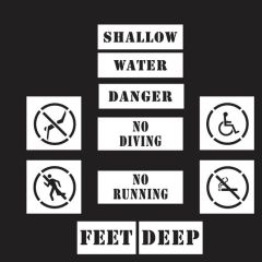 Complete Pool Area Stencil Kit