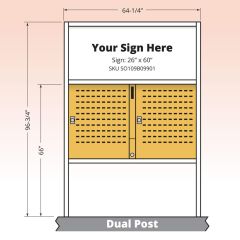 Dual Post Two Position Top Sign