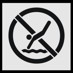 NO DIVING SYMBOL