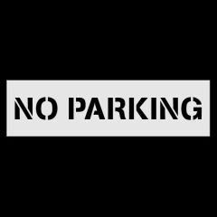 NO PARKING Stencil