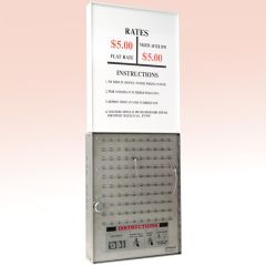 100 or 60 Slot Single Post Top Sign