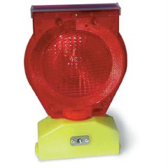 Dual Function Red Solar Barricade Light