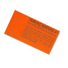 Red Orange Parking Violation Sticker