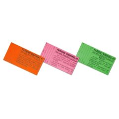 Red, Pink and Green Parking Violation Sticker Set