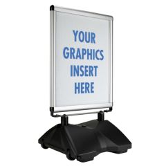 The Mini WindMaster Model 4104 V4 Rolling Curb Sign