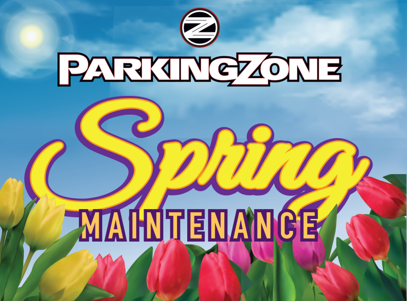 Spring is all about renewal, rebirth, blooming flowers… and realizing your parking lot took a beating all winter long