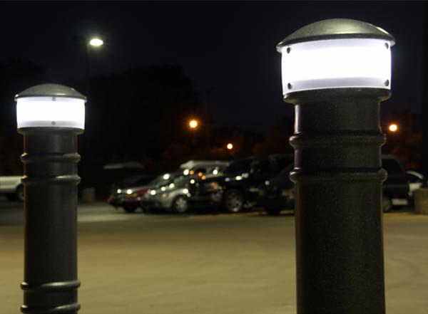 night time feature for bollard